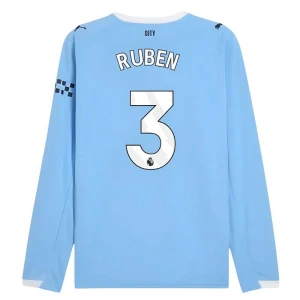 Koszulka Piłkarska Manchester City Ruben #3 2025-26 Domowa Męska Długi Rękaw