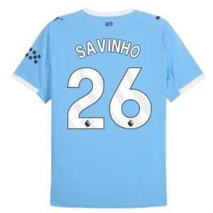 Koszulka Piłkarska Manchester City Savinho #26 2025-26 Domowa Męska