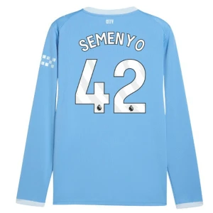 Koszulka Piłkarska Manchester City Semenyo #42 2026-27 Domowa Męska Długi Rękaw