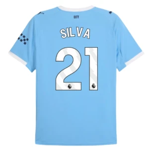 Koszulka Piłkarska Manchester City Silva #21 2025-26 Domowa Męska