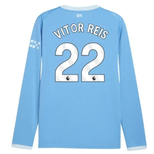 Koszulka Piłkarska Manchester City Vitor Reis #22 2026-27 Domowa Męska Długi Rękaw