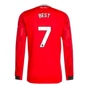 Koszulka Piłkarska Manchester United Best #7 2025-26 Domowa Męska Długi Rękaw