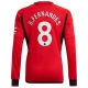 Koszulka Piłkarska Manchester United Bruno Fernandes #8 2023-24 Domowa Męska Długi Rękaw