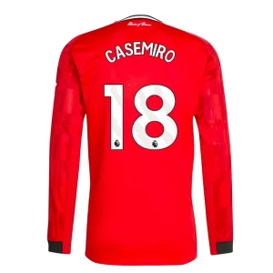 Koszulka Piłkarska Manchester United Casemiro #18 2025-26 Domowa Męska Długi Rękaw