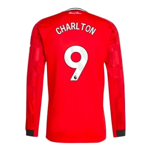 Koszulka Piłkarska Manchester United Charlton #9 2025-26 Domowa Męska Długi Rękaw