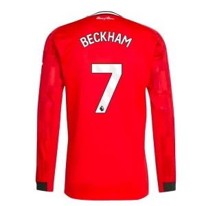 Koszulka Piłkarska Manchester United David Beckham #7 2025-26 Domowa Męska Długi Rękaw
