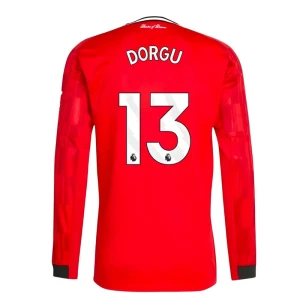 Koszulka Piłkarska Manchester United Dorgu #13 2025-26 Domowa Męska Długi Rękaw