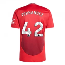 Koszulka Piłkarska Manchester United Fernandez #42 2024-25 Domowa Męska