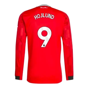 Koszulka Piłkarska Manchester United Hojlund #9 2025-26 Domowa Męska Długi Rękaw