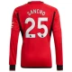 Koszulka Piłkarska Manchester United Jadon Sancho #25 2023-24 Domowa Męska Długi Rękaw