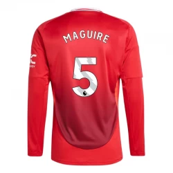 Koszulka Piłkarska Manchester United Maguire #5 2024-25 Domowa Męska Długi Rękaw