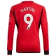 Koszulka Piłkarska Manchester United Martial #9 2023-24 Domowa Męska Długi Rękaw