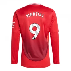 Koszulka Piłkarska Manchester United Martial #9 2024-25 Domowa Męska Długi Rękaw