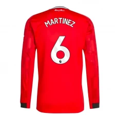 Koszulka Piłkarska Manchester United Martínez #6 2025-26 Domowa Męska Długi Rękaw