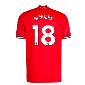 Koszulka Piłkarska Manchester United Scholes #18 2025-26 Domowa Męska