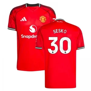 Koszulka Piłkarska Manchester United Sesko #30 2025-26 Domowa Męska
