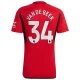 Koszulka Piłkarska Manchester United Van De Beek #34 2023-24 Domowa Męska