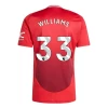 Koszulka Piłkarska Manchester United Williams #33 2024-25 Domowa Męska