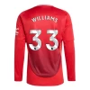 Koszulka Piłkarska Manchester United Williams #33 2024-25 Domowa Męska Długi Rękaw