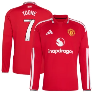 Koszulka Piłkarska Manchester United WSL Toone #7 2026-27 Domowa Męska Długi Rękaw