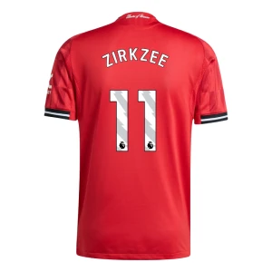 Koszulka Piłkarska Manchester United Zirkzee #11 2025-26 Domowa Męska