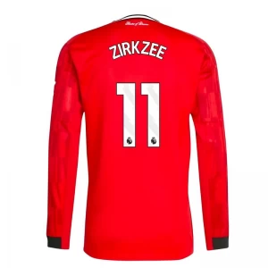 Koszulka Piłkarska Manchester United Zirkzee #11 2025-26 Domowa Męska Długi Rękaw