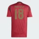 Koszulka Piłkarska Mangala #18 Belgia Mistrzostwa Europy 2024 Domowa Męska