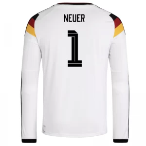 Koszulka Piłkarska Manuel Neuer #1 Niemcy Mistrzostwa Świata 2026 Domowa Męska Długi Rękaw