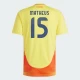 Koszulka Piłkarska Matheus #15 Kolumbia Copa America 2024 Domowa Męska