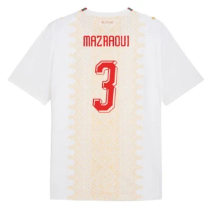Koszulka Piłkarska Mazraoui #3 Maroko Mistrzostwa Świata 2026 Wyjazdowa Męska