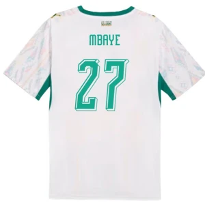 Koszulka Piłkarska Mbaye #27 Senegal Mistrzostwa Świata 2026 Domowa Męska