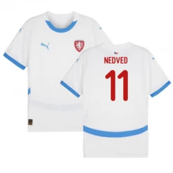 Koszulka Piłkarska Nedved #11 Republika Czeska Mistrzostwa Europy 2024 Wyjazdowa Męska