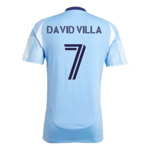 Koszulka Piłkarska New York City FC David Villa #7 2025-26 Domowa Męska