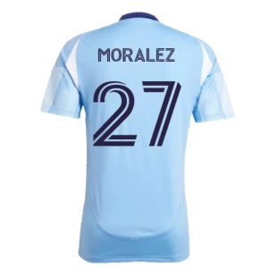 Koszulka Piłkarska New York City FC Moralez #27 2025-26 Domowa Męska