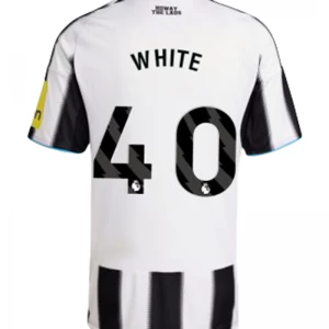 Koszulka Piłkarska Newcastle United White #40 2025-26 Domowa Męska