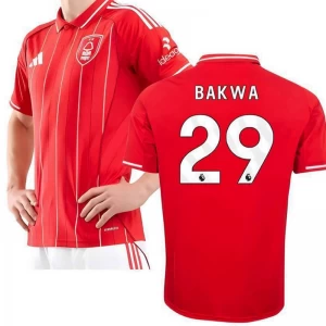 Koszulka Piłkarska Nottingham Forest FC Bakwa #29 2025-26 Domowa Męska