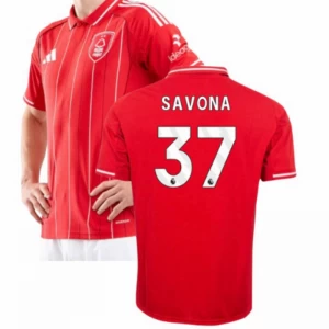 Koszulka Piłkarska Nottingham Forest FC Savona #37 2025-26 Domowa Męska