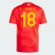 Koszulka Piłkarska O. Sancet #18 Hiszpania Mistrzostwa Europy 2024 Domowa Męska