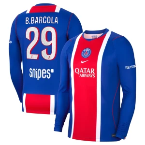Koszulka Piłkarska Paris Saint-Germain PSG B.Barcola #29 2026-27 Domowa Męska Długi Rękaw