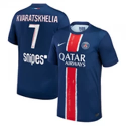 Koszulka Piłkarska Paris Saint-Germain PSG Khvicha Kvaratskhelia #7 2024-25 Domowa Męska