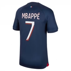 Koszulka Piłkarska Paris Saint-Germain PSG Kylian Mbappé #7 2023-24 Domowa Męska