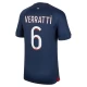 Koszulka Piłkarska Paris Saint-Germain PSG Marco Verratti #6 2023-24 Domowa Męska