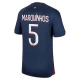 Koszulka Piłkarska Paris Saint-Germain PSG Marquinhos #5 2023-24 Domowa Męska