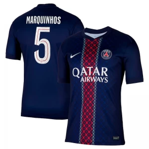 Koszulka Piłkarska Paris Saint-Germain PSG Marquinhos #5 2025-26 Cup Domowa Męska