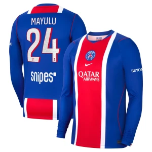 Koszulka Piłkarska Paris Saint-Germain PSG Mayulu #24 2026-27 Domowa Męska Długi Rękaw