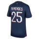 Koszulka Piłkarska Paris Saint-Germain PSG N.Mendes #25 2023-24 Domowa Męska