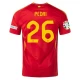 Koszulka Piłkarska Pedri #26 Hiszpania Mistrzostwa Europy 2024 Domowa Męska