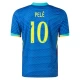 Koszulka Piłkarska Pele #10 Brazylia Copa America 2024 Wyjazdowa Męska
