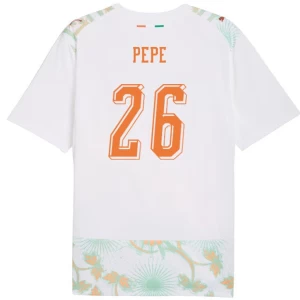 Koszulka Piłkarska Pepe #26 Wybrzeże Kości Słoniowej Mistrzostwa Świata 2026 Wyjazdowa Męska
