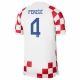 Koszulka Piłkarska Perisic #4 Chorwacja Mistrzostwa Świata 2022 Domowa Męska
